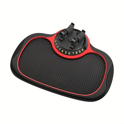 Universal Silicone Car Phone Mount Mat - Non-Slip, Anti-Slide, Multi-Functional Dashboard Pad