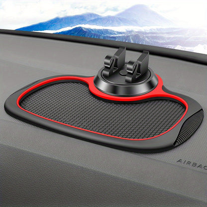 Universal Silicone Car Phone Mount Mat - Non-Slip, Anti-Slide, Multi-Functional Dashboard Pad