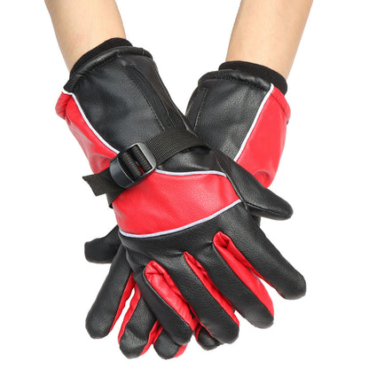 Motorcycle Waterproof 4000mah Rechargable Electric Heated Thicken Velvet Gloves