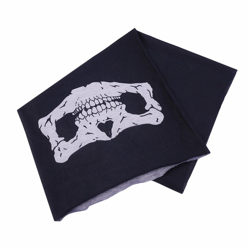 Motorcycle Skull Multi Head Wear Hat Scarf Face Mask Cap 2Pcs