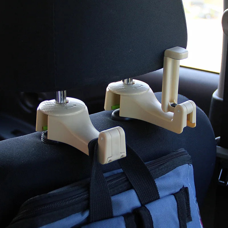 Car Gadget Back Seat Hanger Hook Organizer 2 In 1