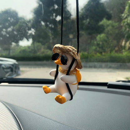 Car Rearview Mirror Swing Duck Hanging Decoration