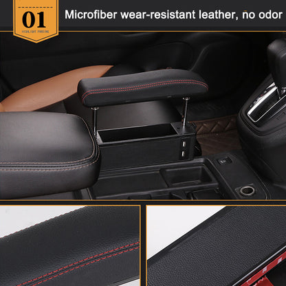 Car Universal Armrest Storage Box With Multi Function 4USB Socket Organizer