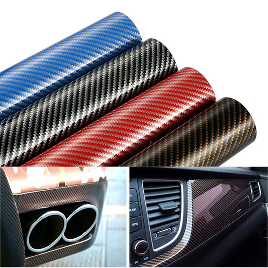 2D High Glossy Carbon Fiber Vinyl Wrap Film 10/30*100cm Automobiles Car