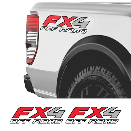 2PC FX4 Off Road Car Sticker For Ford Ranger Raptor F150 Mitsubishi