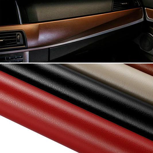 Car PVC Leather Pattern Textured Adhesive Vinyl Film Stickers