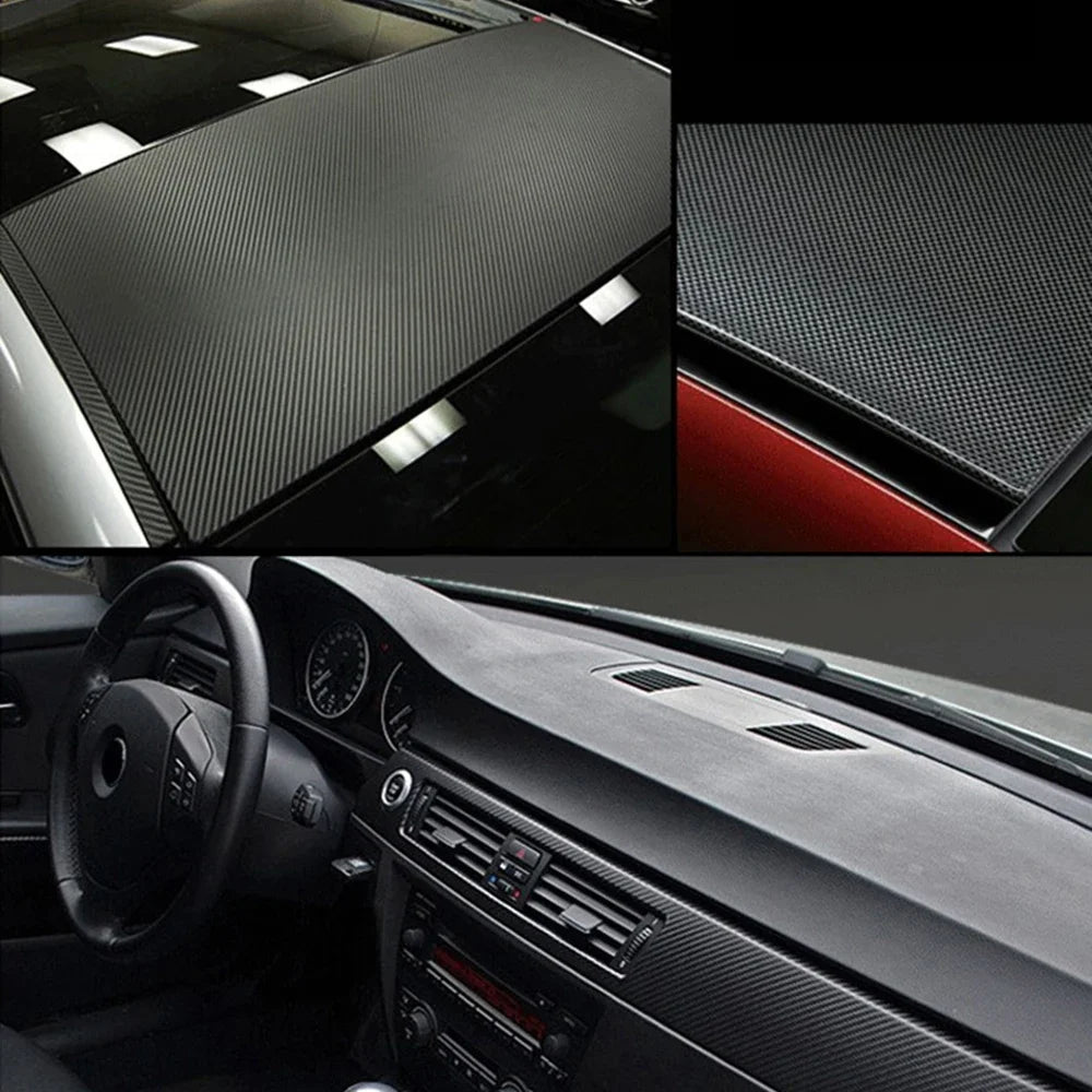 Car 3D Carbon Fiber Vinyl Wrap Sheet Roll Film Stickers 30cmx127cm