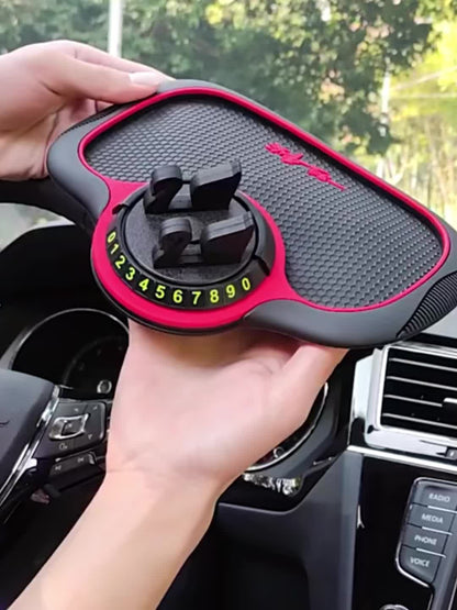 Universal Silicone Car Phone Mount Mat - Non-Slip, Anti-Slide, Multi-Functional Dashboard Pad