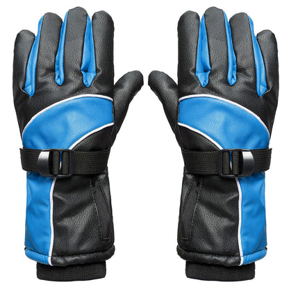 Motorcycle Waterproof 4000mah Rechargable Electric Heated Thicken Velvet Gloves