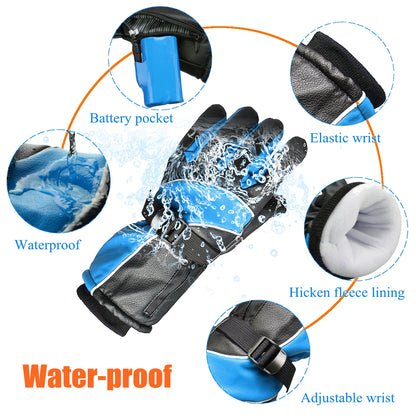 Motorcycle Waterproof Electric Heated Rechargeable Warmer Gloves