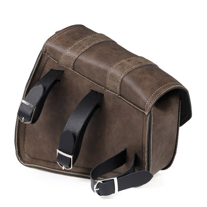 Motorcycles Universal Saddlebag PU Leather Storage Holder