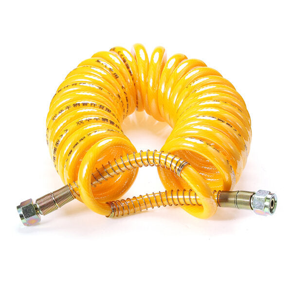 PU Trailer Tube Brake Coiled Hose Dual Spring Air Pipe Helix Trachea Tube Tools 7.5m