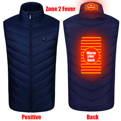 Smart Electric Heated Vest USB Intelligent Heating Three Gear Temperature Control