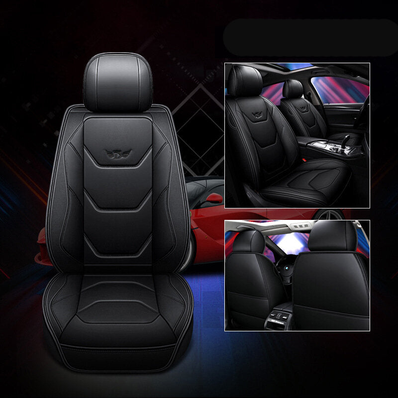 Car Mat Universal Full Cover PU Leather Breathable Seat Cushion Pad