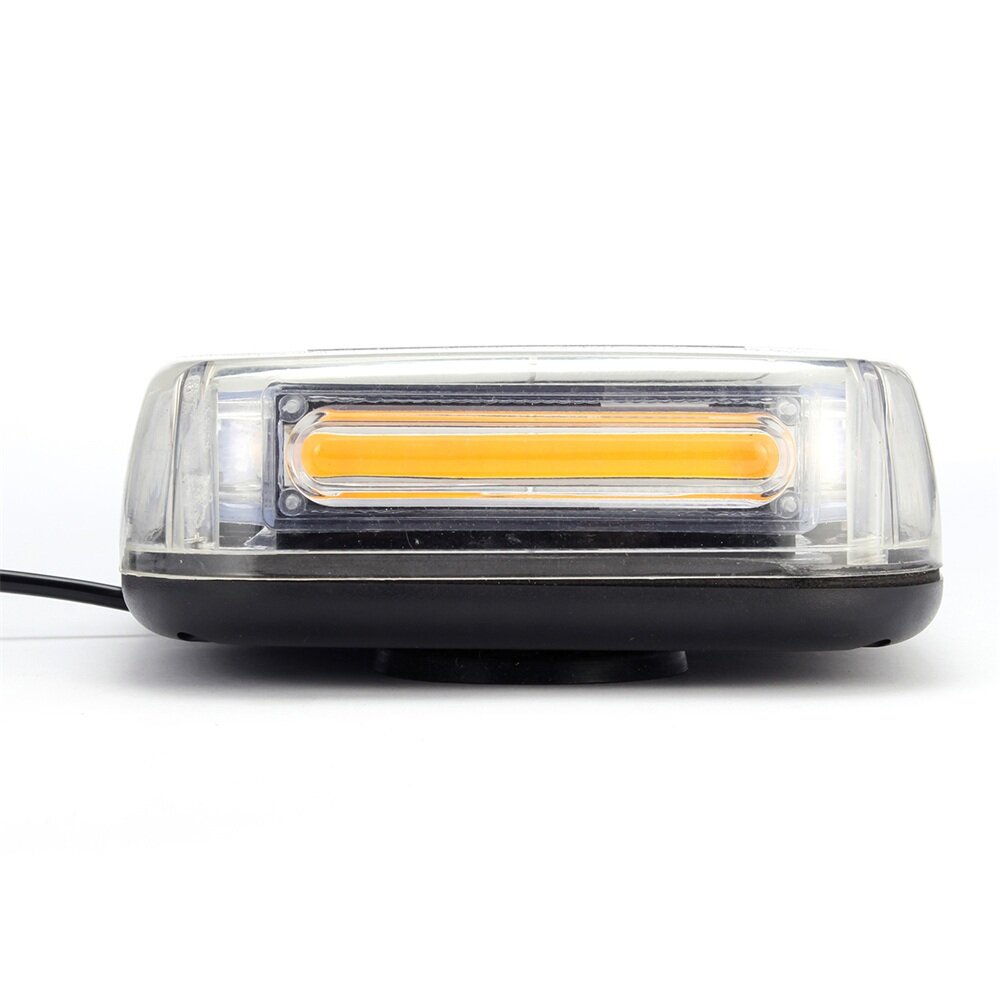 Car Amber 6 COB LED 18W Enforcement Emergency Hazard Beacon Warning Lights