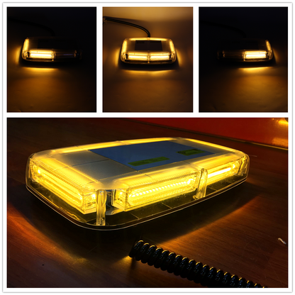 Car Amber 6 COB LED 18W Enforcement Emergency Hazard Beacon Warning Lights