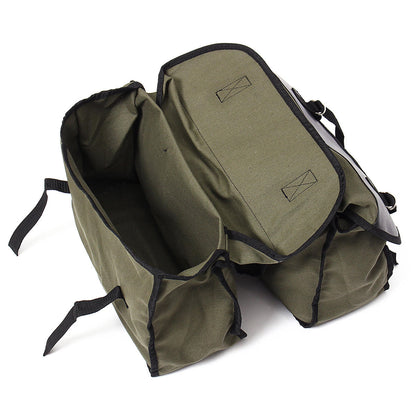 Motorcycle Saddlebags Canvas Side Back Pack Bike Multi-Purpose Luggage