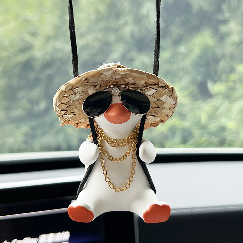 Car Rearview Mirror Swing Duck Hanging Decoration