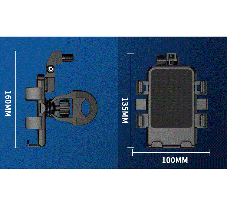 Motorcycle Mobile Phone Holder with Umbrella Navigation Bracket