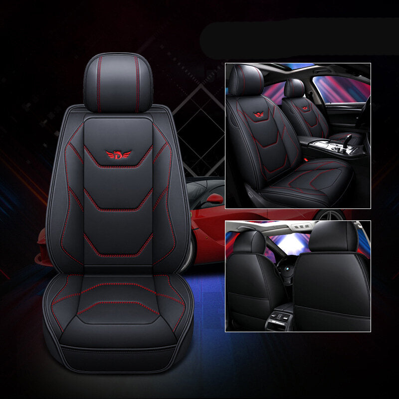 Car Mat Universal Full Cover PU Leather Breathable Seat Cushion Pad