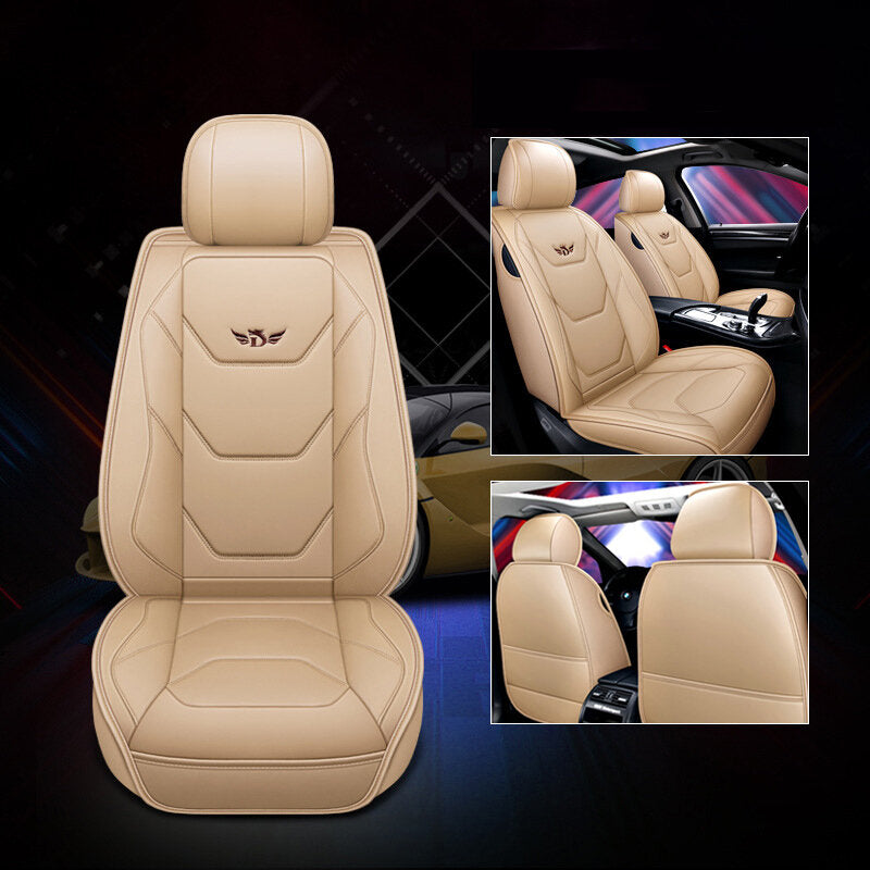 Car Mat Universal Full Cover PU Leather Breathable Seat Cushion Pad