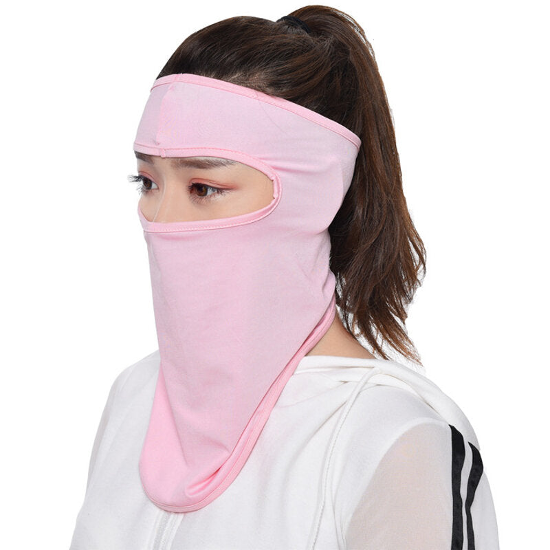 Motorcycle Lycra Soft Face Mask Dustproof Outdoor Sunproof Scarf Masks