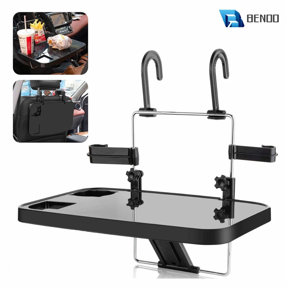 Car Seat Back Foldable Tray Food Dining Drink Laptop Desk Portable Hanging Table