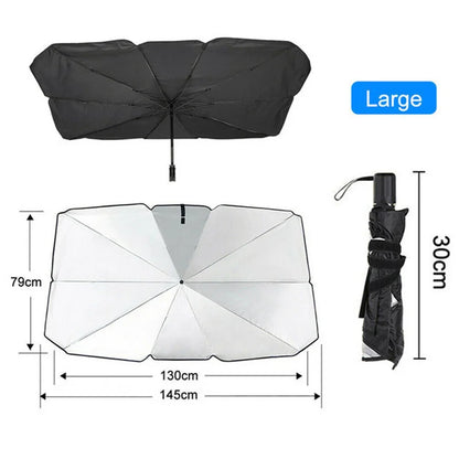 Car Auto Front Windshield Sunshade Parasol Umbrella Sun Protection