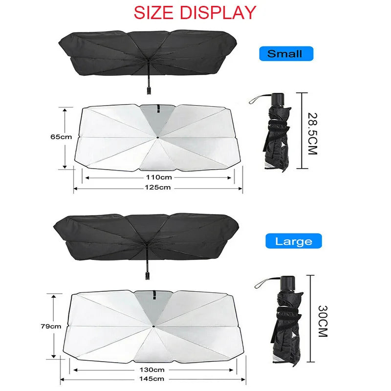 Car Auto Front Windshield Sunshade Parasol Umbrella Sun Protection