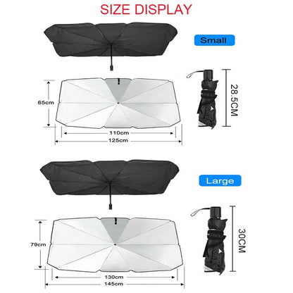 Car Auto Front Windshield Sunshade Parasol Umbrella Sun Protection