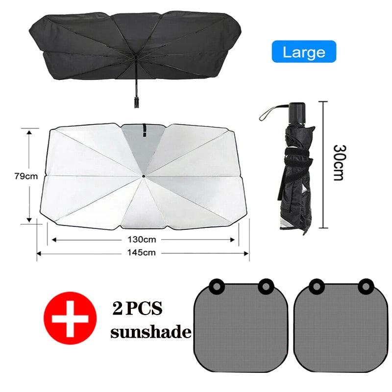 Car Auto Front Windshield Sunshade Parasol Umbrella Sun Protection