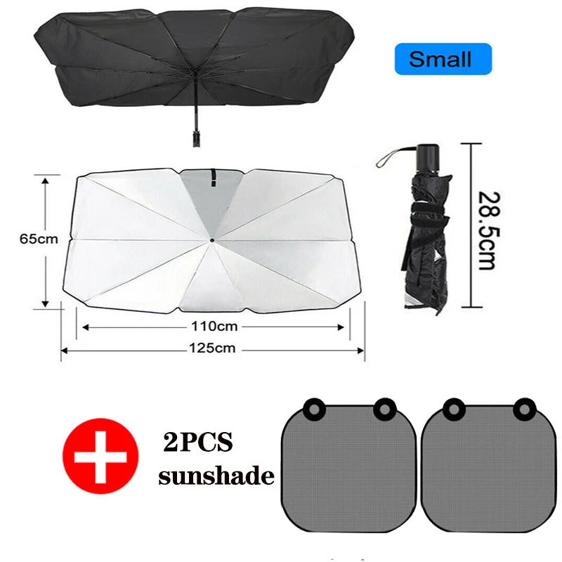 Car Auto Front Windshield Sunshade Parasol Umbrella Sun Protection