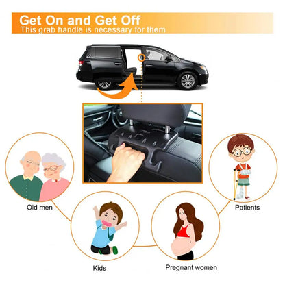 Car Rear Seat Safety Handle Multi-function Storage Hook Hanger