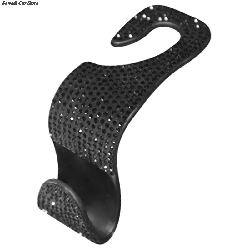 Car Seat Back Hook Diamond Bling Rhinestones Hanger Organizer