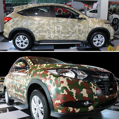 Car Styling Large Digital Woodland Green Camo Camouflage Vinyl Film DIY Stickers