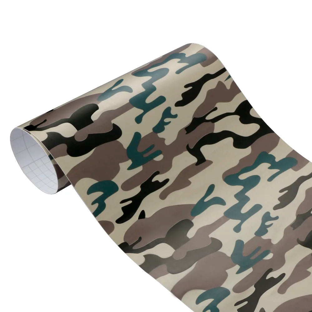 Car Styling Large Digital Woodland Green Camo Camouflage Vinyl Film DIY Stickers