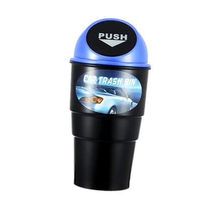 Car Trash Bin Can Mini Auto Dust Organizer Rubbish Garbage Container Storage