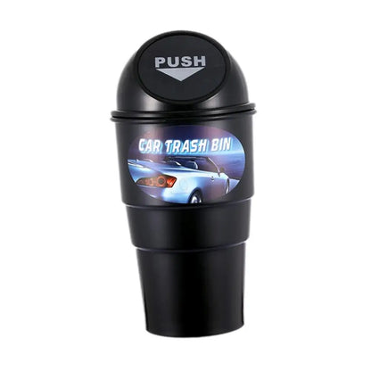 Car Trash Bin Can Mini Auto Dust Organizer Rubbish Garbage Container Storage