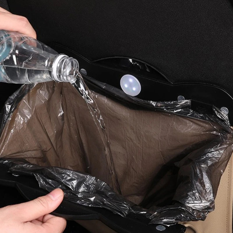 Car Trash Can Rear Seat Storage Bag Organizer