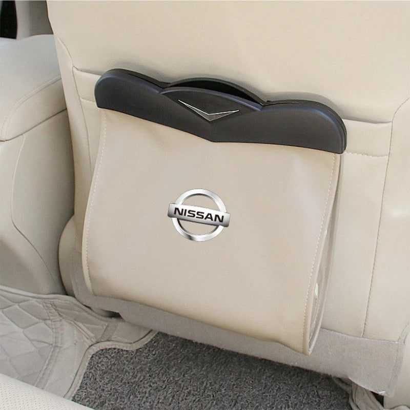 Car Trash Can Rear Seat Storage Bag Organizer