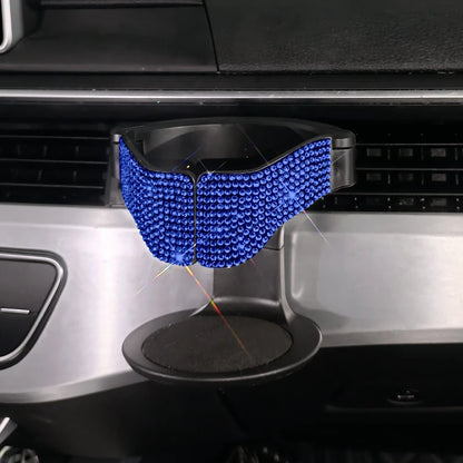 Car Diamond Crystal  Cup Holder Multi-function Ashtray Trash Bracket Organizer