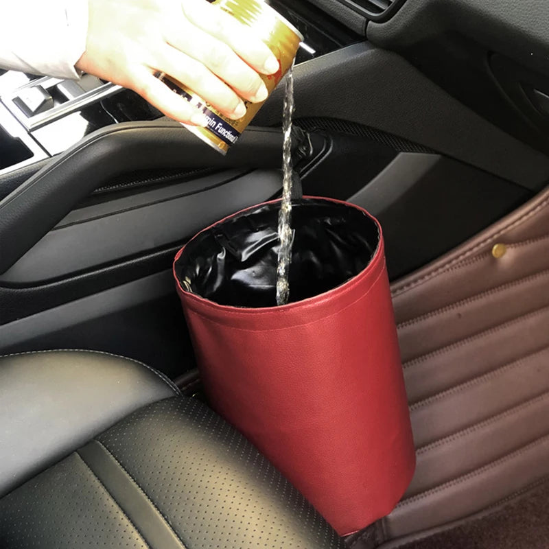 Car Storage Basket Interior Rubbish Container Waste Organizer Holder