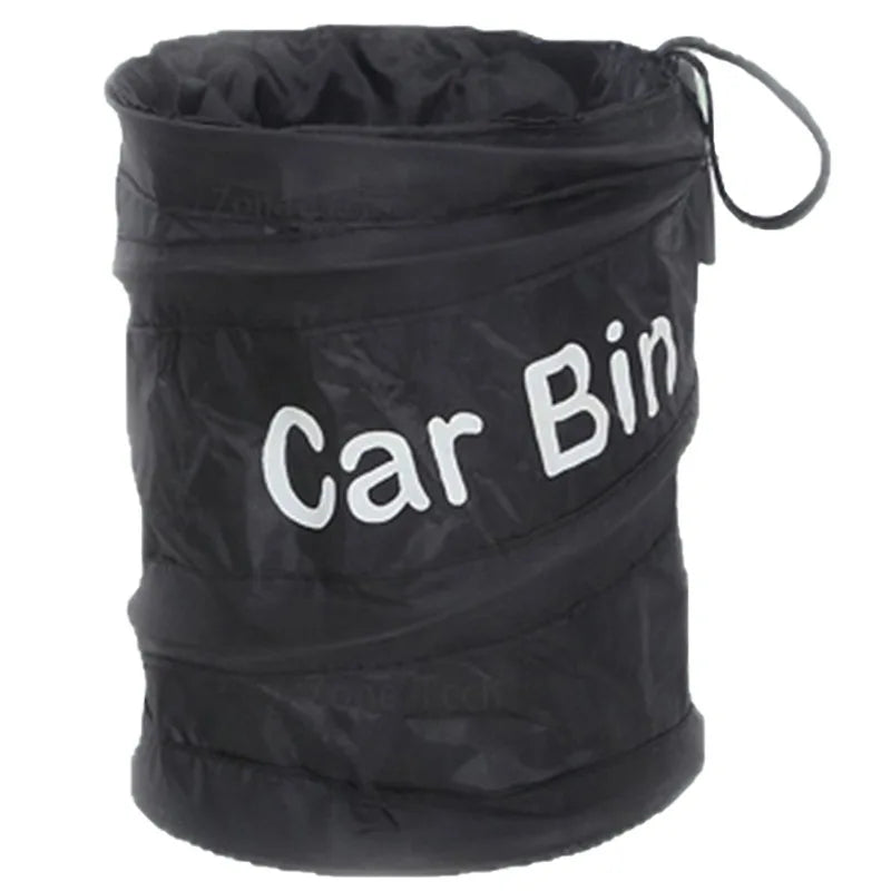 Car Auto Container Garbage Bin Bag Waste Trash Can Organizer