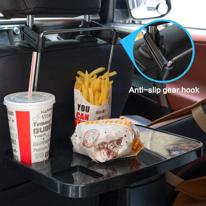 Car Seat Back Foldable Tray Food Dining Drink Laptop Desk Portable Hanging Table