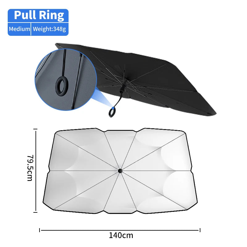 Car Auto Windshield Umbrella Front Window Foldable Sunshade