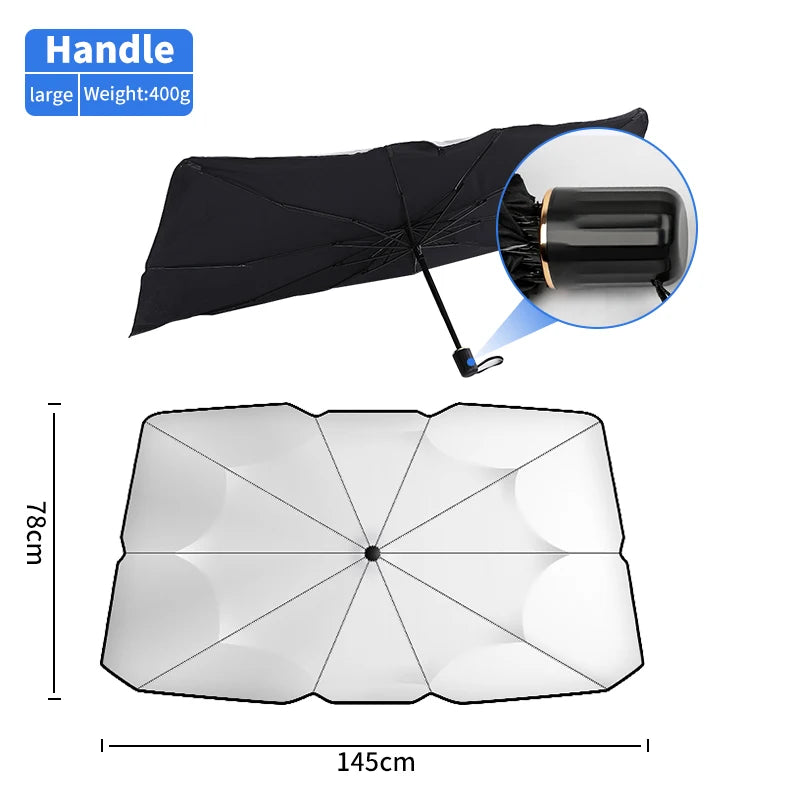 Car Auto Windshield Umbrella Front Window Foldable Sunshade