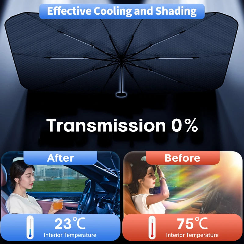 Car Auto Windshield Umbrella Front Window Foldable Sunshade