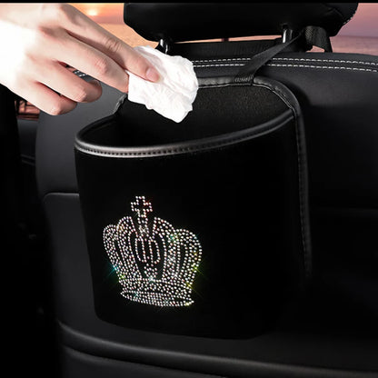 Car Diamond Rhinestone Multi-Pockets Storage Organizer