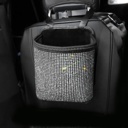 Car Diamond Rhinestone Multi-Pockets Storage Organizer