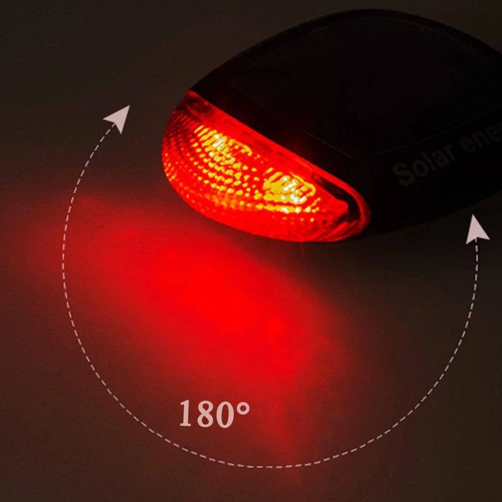 Mountain Bike Solar Taillight Charging Road Bike Night Riding Flashing Balance Bike Frog Warning Light